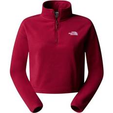 The North Face 100 Glacier Cropped 1/4 Zip Fleecepullover - Rot