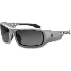 UV Protection Eye Protections Ergodyne Odin Smoke Lens/Gray Frame Safety Glasses, Matte Gray/Smoke