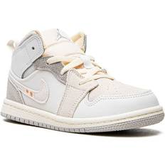 Beige Basketball Shoes Children's Shoes Air Jordan 1 Mid SE Craft Sneakers Kids - Nude