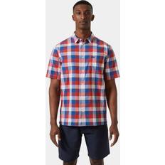 Helly Hansen Herren Hemden Helly Hansen Fjord 2.0 Short Sleeve Shirt - Rot