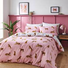 Sassy B Tiger Print Bedding Set - Double Duvet Cover Pink