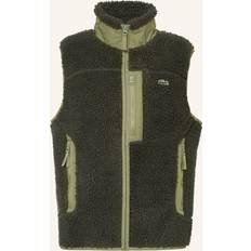 Lacoste Sherpa Fleece Vest - Khaki Green