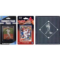 C & I Collectables Inc ollectables MLB Boston Red Sox Licensed 2018 Topps Team Set Favorite Player Trading Cards Plus Storage Album