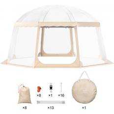 VEVOR Pop-Up-Pavillon Camping Kuppel Bubble Zelt 12-15 Personen 4,5x4,5x2,4m