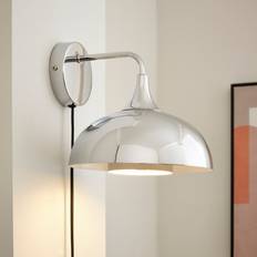 Elements Lennon 2 Tier Dome Plug In Chrome Wall light