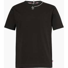 Moncler Grenoble Black Printed Logo T-Shirt - Mens