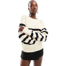 French Connection Tops French Connection Quinley Stripe Jumper - Cream/Black