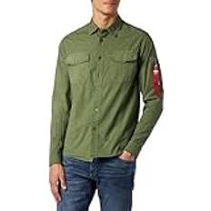 Alpha Industries Shirts Alpha Industries Casual Shirts Long Sleeve Shirt - Sage Green