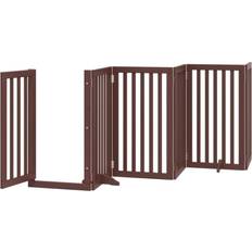 vidaXL Foldable Dog Gate with Door 15 Panels 750cm