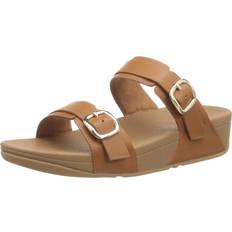 Fitflop Slippers & Sandals Fitflop Lulu Adjustable Leather Slides - Light Tan
