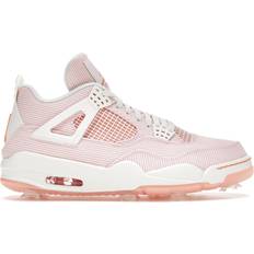 Jordan Pink Golf Shoes Jordan 4 Golf NRG Seersucker - Sail/Apricot Agate