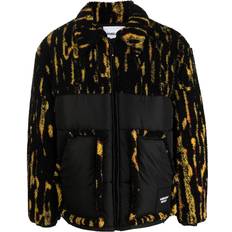 Ambush Abstract-Print Panelled Jacket - Men - Black