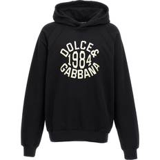 Dolce & Gabbana Men Sweaters Dolce & Gabbana Hoodie With Print Man - Black