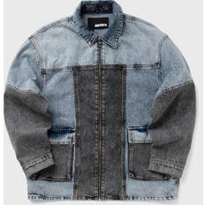 ROTATE Birger Christensen Oversized Patchwork Jacka - Medium Blue Denim