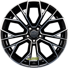 20" - 5/114.3 Bilfälgar Mak Stilo Black Machined Face Sommardäck 8.5x20