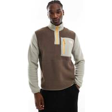 Marrone - Uomo Maglioni The North Face Yumiori 1/4 Zip - Brown/Grey