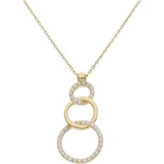 JuwelmaLux Halskette 585/000 (14 Karat) Gold mit Zirkonia JL41-05-0064