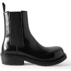 Bottega Veneta Fireman Leather Chelsea Boots - Black