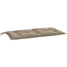 vidaXL Auflage Taupe 100x50x7 cm Gartenbank