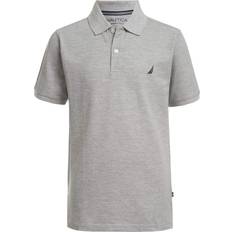 Gray Polo Shirts Nautica Boys' Short Sleeve Anchor Polo - Grey Heather