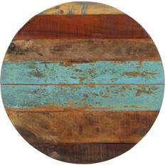 Multicolour Coffee Tables vidaXL Round Top 60 cm 15-16 mm Reclaimed Wood Wooden Furniture Coffee Table