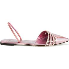 Giuseppe Zanotti Heels & Pumps Giuseppe Zanotti Claralie Rhinestone-Embellished Slingback Pumps - Women - Pink