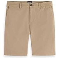 Scotch & Soda Core-Stuart-Cotton-Blend Twill Shorts Herr Sand 0137