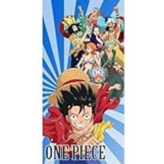 Hemtextil Halantex One Piece Ciurma Luffy Roronoa Usopp Nami Strandhandduk 70 x 140 cm Flerfärgad OP-2642T Handduk (140x70cm)