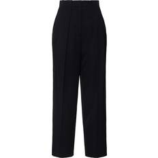 Balmain Women Trousers Balmain Grain De Poudre Pantaloni Nero Donna - Black