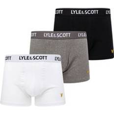 Lyle & Scott Underwear Lyle & Scott Barclay 3 Pack Men's Trunks Grey/White/Black/Multi