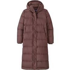 Patagonia Womens Silent Down Long Parka - Brun