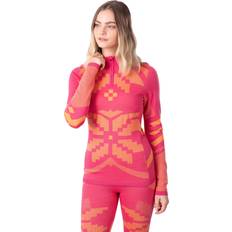 Pink Toppe svedundertøj Kari Traa Women's Faith Half Zip - Pink