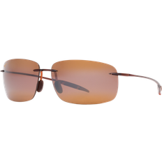 Maui Jim Men - Polarized Sunglasses Maui Jim MJ 0422S Rectangle Unisex Sunglasses - Brown