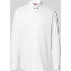 Clothing HUGO Modern-Fit Slim-Fit Long-Sleeve Cotton Shirt - Mens