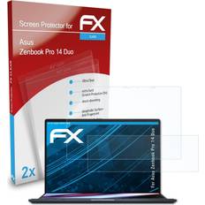 atFoliX 2x Screen Protector For Asus Zenbook Pro 14 Duo Clear
