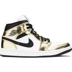 Kulta Koripallokengät Jordan 1 Mid SE Metallic Gold/Black/White Sneakers - Unisex