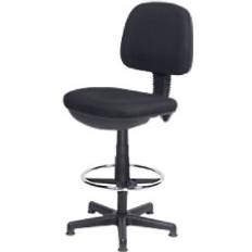 Realspace Draughtsman Permanent Contact Fabric 110 kg 430 x 480 x 1,200 mm Office Chair