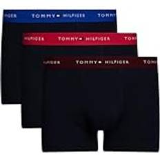 Men - Pink Men's Underwear Tommy Hilfiger 3er Pack Boxershorts Trunks Logobund, Mehrfarbig Pink Heart/Bright Blue/Deep Rouge