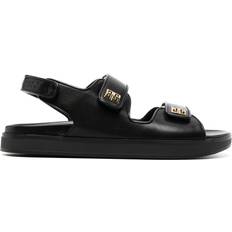 Givenchy Slippers & Sandals Givenchy 4G Leather Sandals - Black