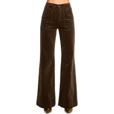 Marrón - Mujer Pantalones vaqueros Ramy Brook Velvet Theodora Wide Leg Jean - Brown