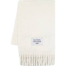 Acne Studios Accessories Acne Studios White Fringe Alpaca Scarf - Female