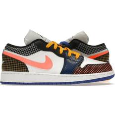 Jordan Air 1 Low MMD BG Multi Grid - White/Bright Mango/Black