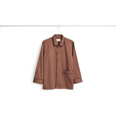 Hay Outline Pyjamas Long Sleeve Shirt - Milk Chocolate