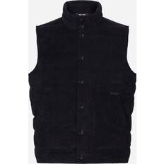 Men - Multicolored Vests Dolce & Gabbana Padded Lined Vest Man Coats And Jackets - Black