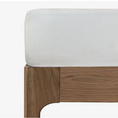 Sábanas Sklum Sampras Satin-Spannbettlaken Mit Fadenzahl 300 Weiss Bett 160 cm (160 x 200 x 40 cm) Bettlaken