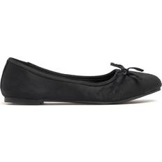 Balenciaga Low Shoes Balenciaga Leopold Satin Ballerina Flats - Black