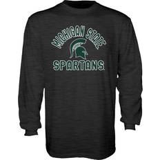 Blue 84 Men's Michigan State Spartans Long Sleeve T Shirt Line Up Secondary Color, Michigan State Spartans Dark Heather