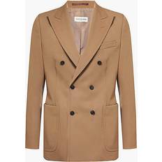 Beige - Hombre Blazers Dries Van Noten Double-Breasted Blazer - Tan