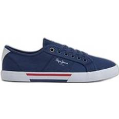 Pepe Jeans Brady Canvas Trainers - Bleu