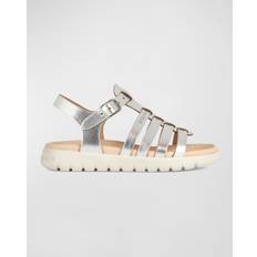 Geox Grey Sandals Geox Girl Sandals for Children - Silver